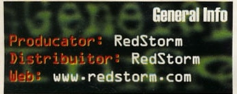 General Info: Producator: RedStorm / Distribuitor: RedStorm / Web: www.redstorm.com