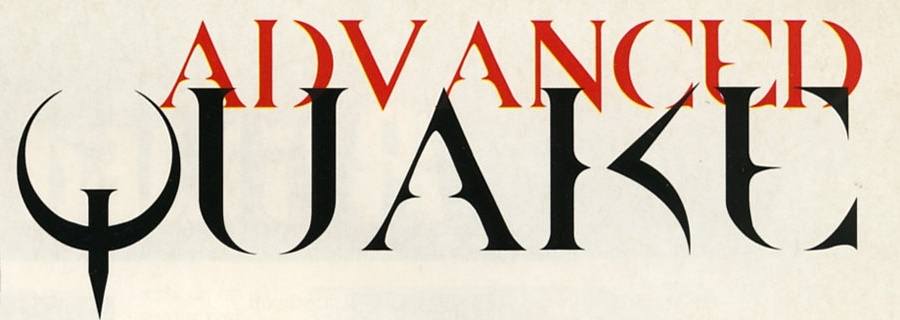 ADVANCED QUAKE — logo de titlu
