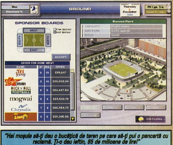Screenshot: "Hai moșule să-ți dau o bucățică de teren pe care să-ți pui o pancartă cu reclamă. Ți-o dau ieftin, 85 de milioane de lire!"