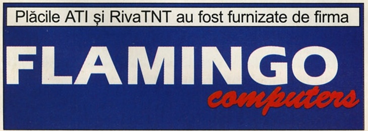 Plăcile ATI și RivaTNT au fost furnizate de firma FLAMINGO computers