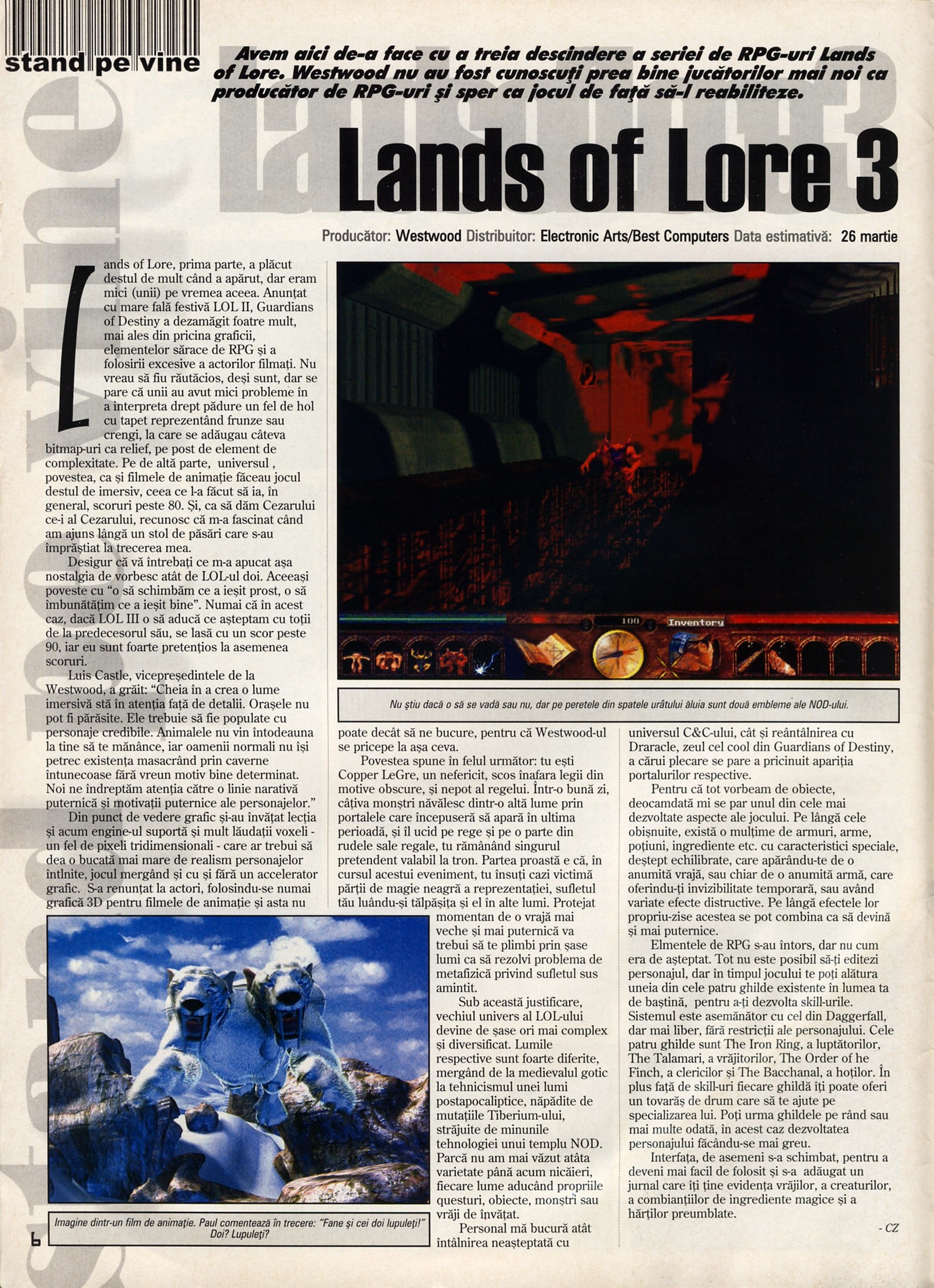 Numărul 14, pagina 8 — Lands of Lore 3