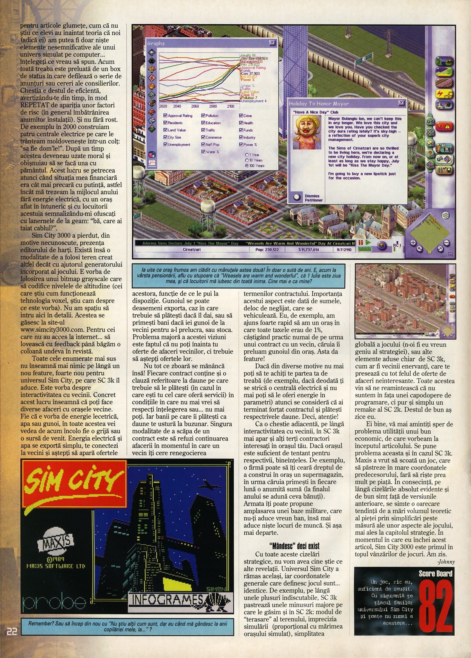 Numărul 14, pagina 24 — Sim City 3000