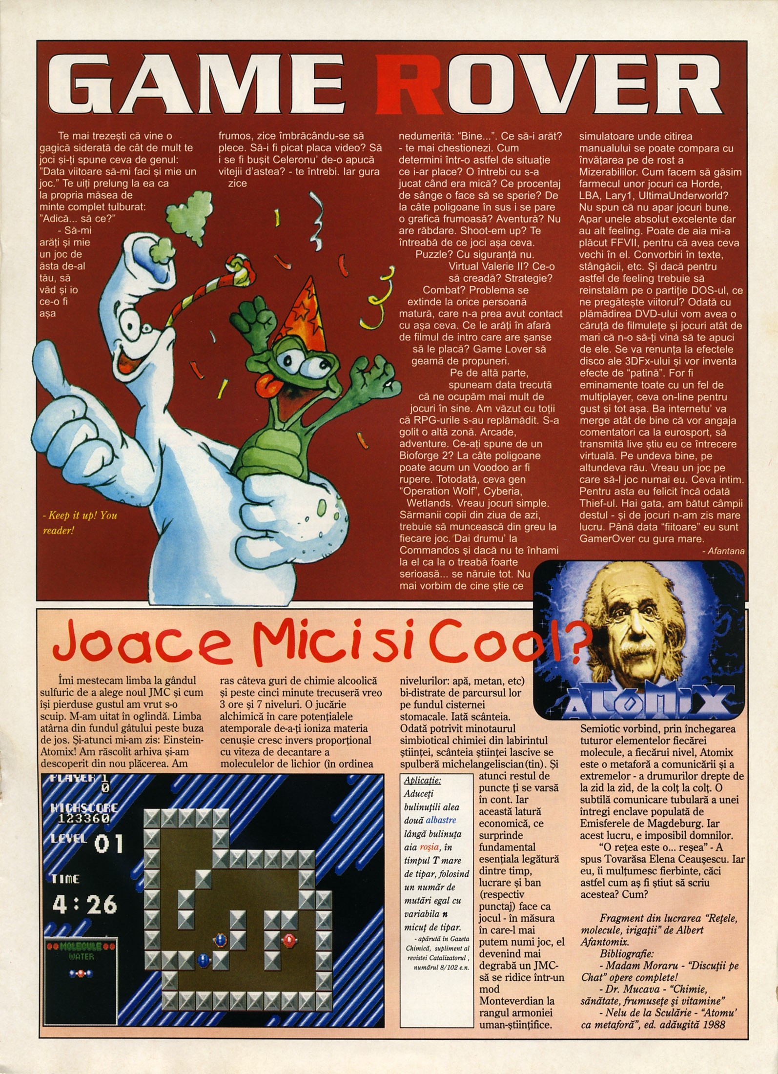 Numărul 14, pagina 25 — Joace mici si cool? (Atomix)