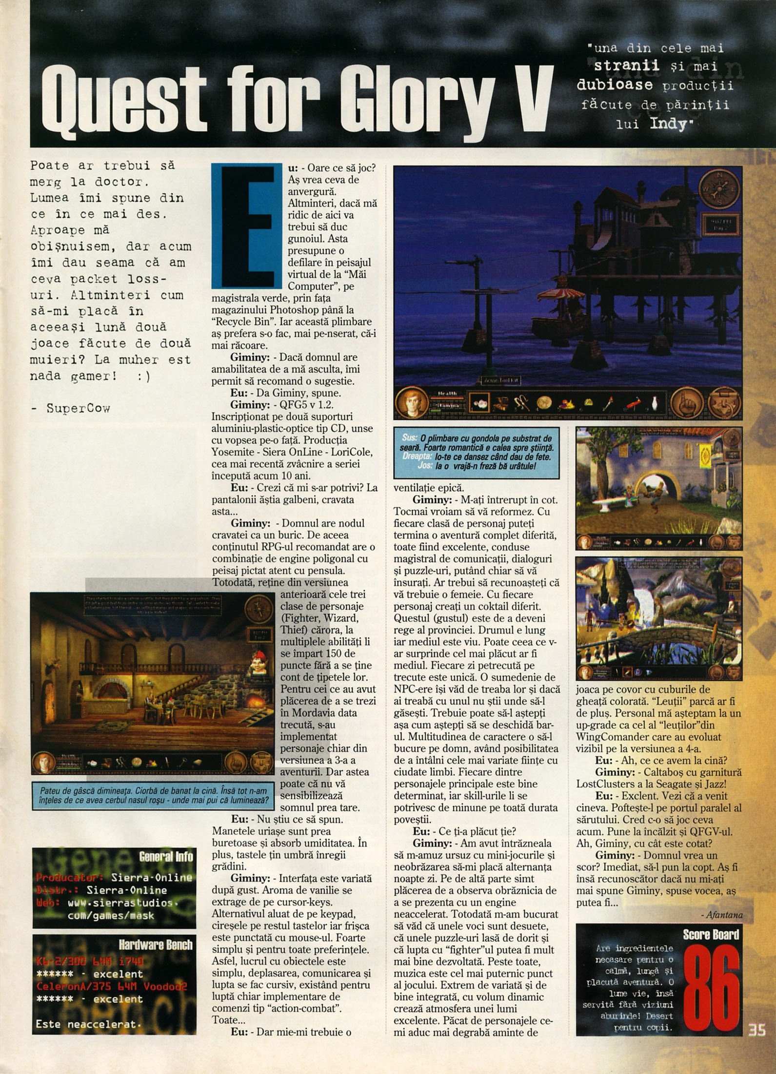 Numărul 14, pagina 37 — Quest for Glory V: Dragon Fire
