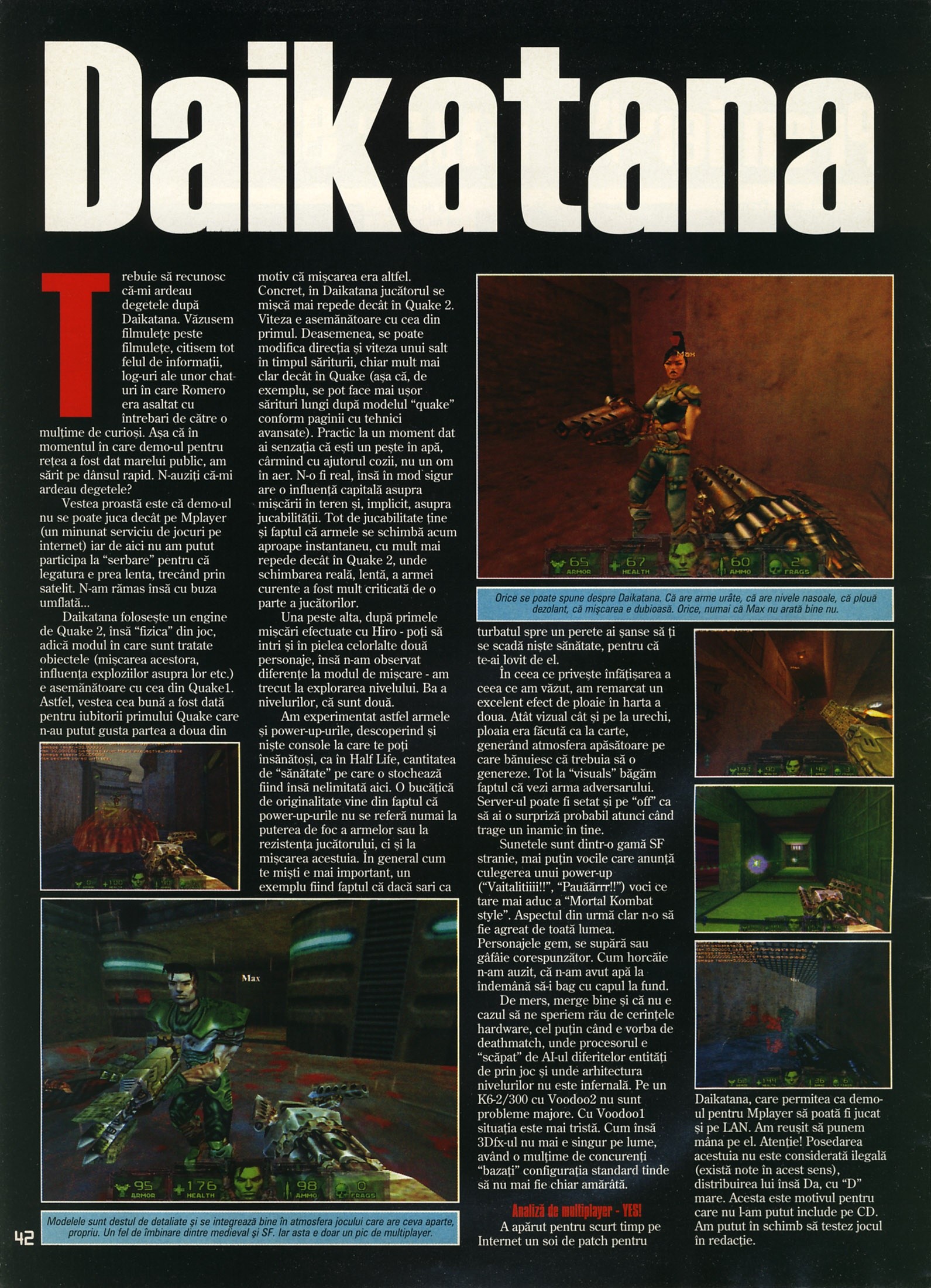 Numărul 14, pagina 44 — Daikatana Mplayer Demo