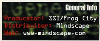 General Info: Producator: SSI/Frog City · Distribuitor: Mindscape · Web: www.mindscape.com