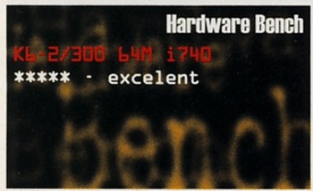 Hardware Bench: K6-2/300 64M i740 — ***** - excelent