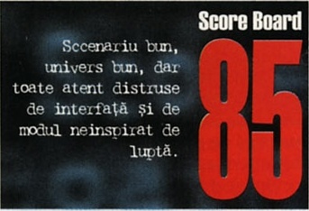 Score Board 85 — Sccenariu bun, univers bun, dar toate atent distruse de interfață și de modul neinspirat de luptă.