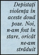 Caseta de comentariu la poze, așa cum a fost tipărită