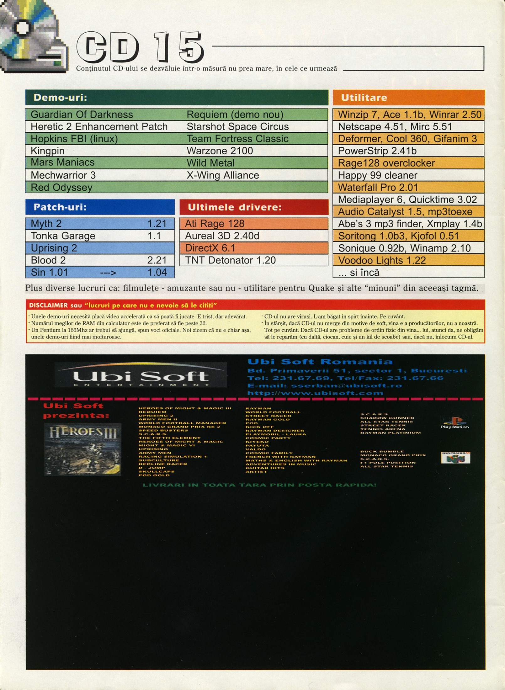 Numărul 5 (15), Mai 1999, pagina 6 — CD 15