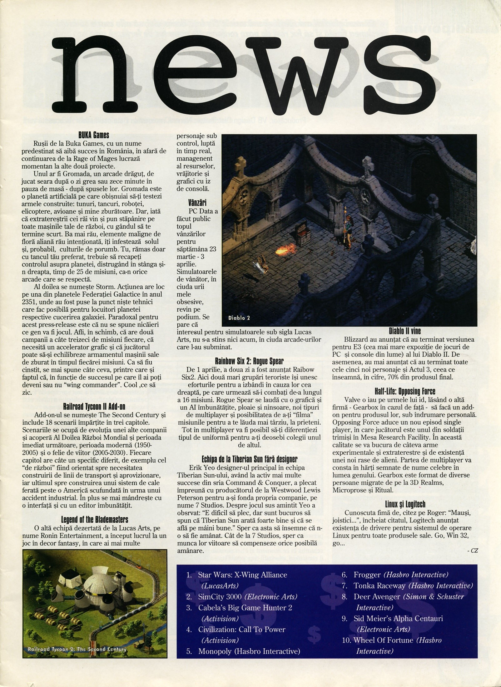 Numărul 5 (15), Mai 1999, pagina 7 — news