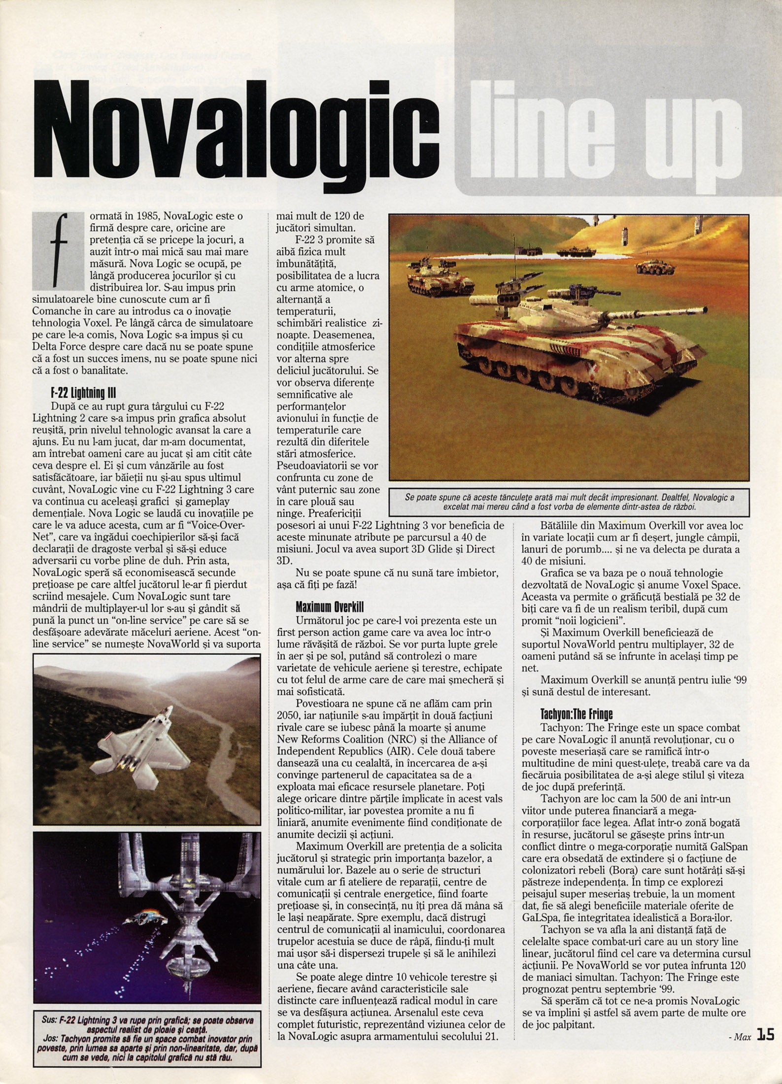 Numărul 5 (15), Mai 1999, pagina 17 — Novalogic line up