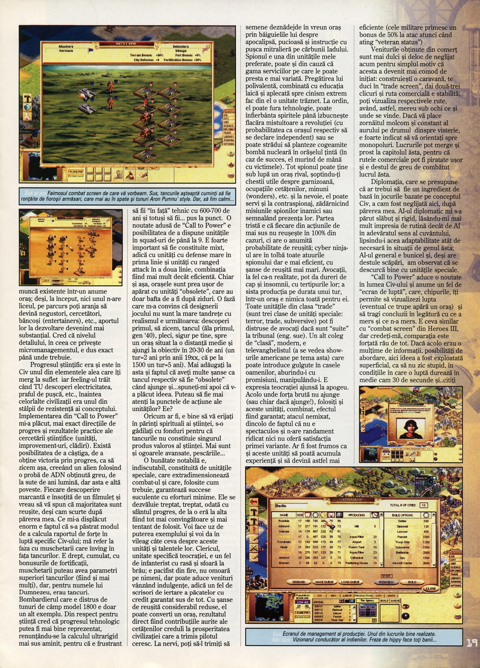 Numărul 5 (15), Mai 1999, pagina 21 — Civilization: Call To Power