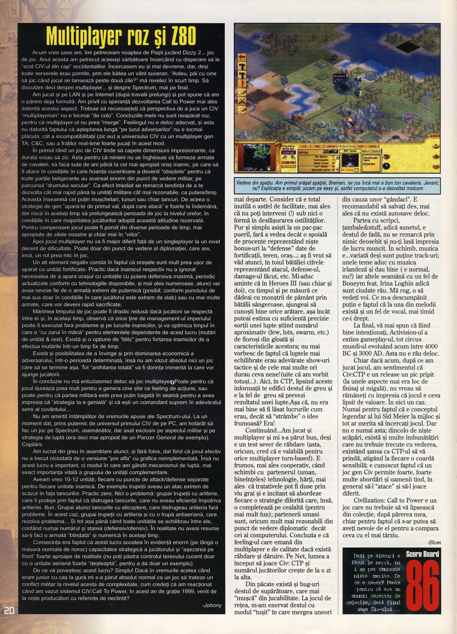 Numărul 5 (15), Mai 1999, pagina 22 — Civilization: Call To Power