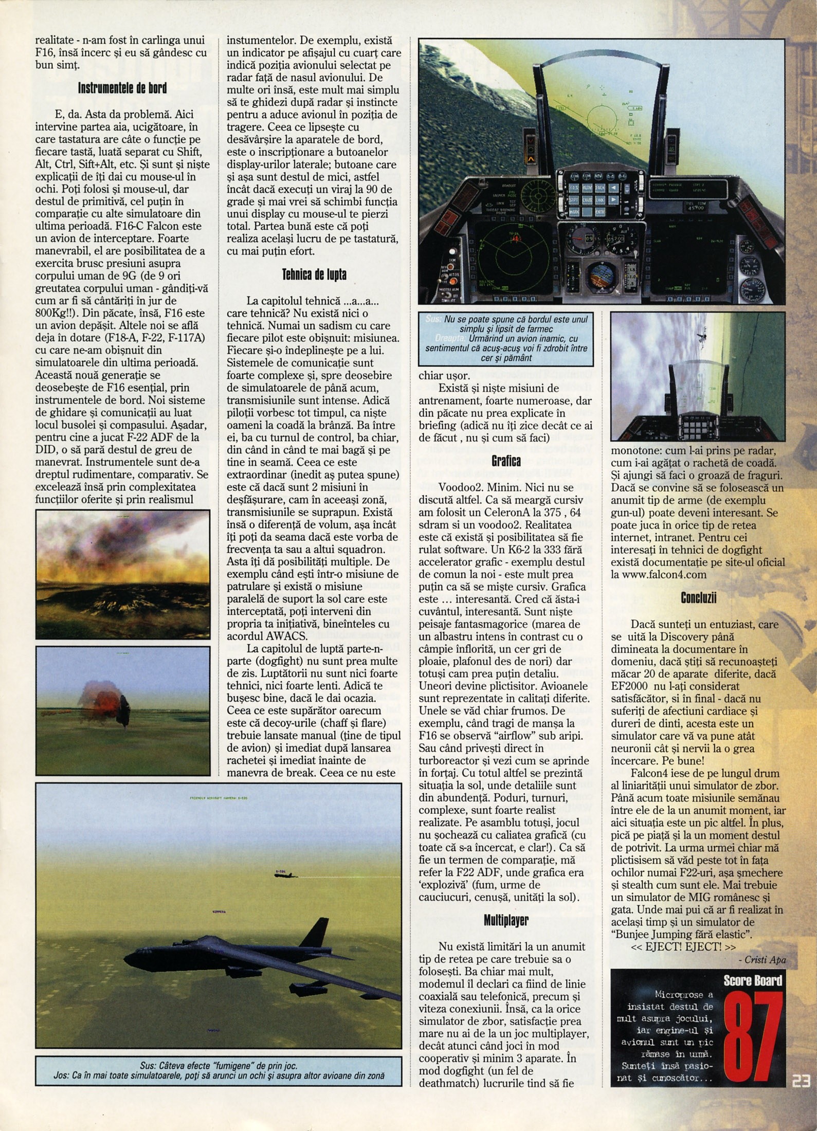 Numărul 5 (15), Mai 1999, pagina 25 — Falcon 4.0