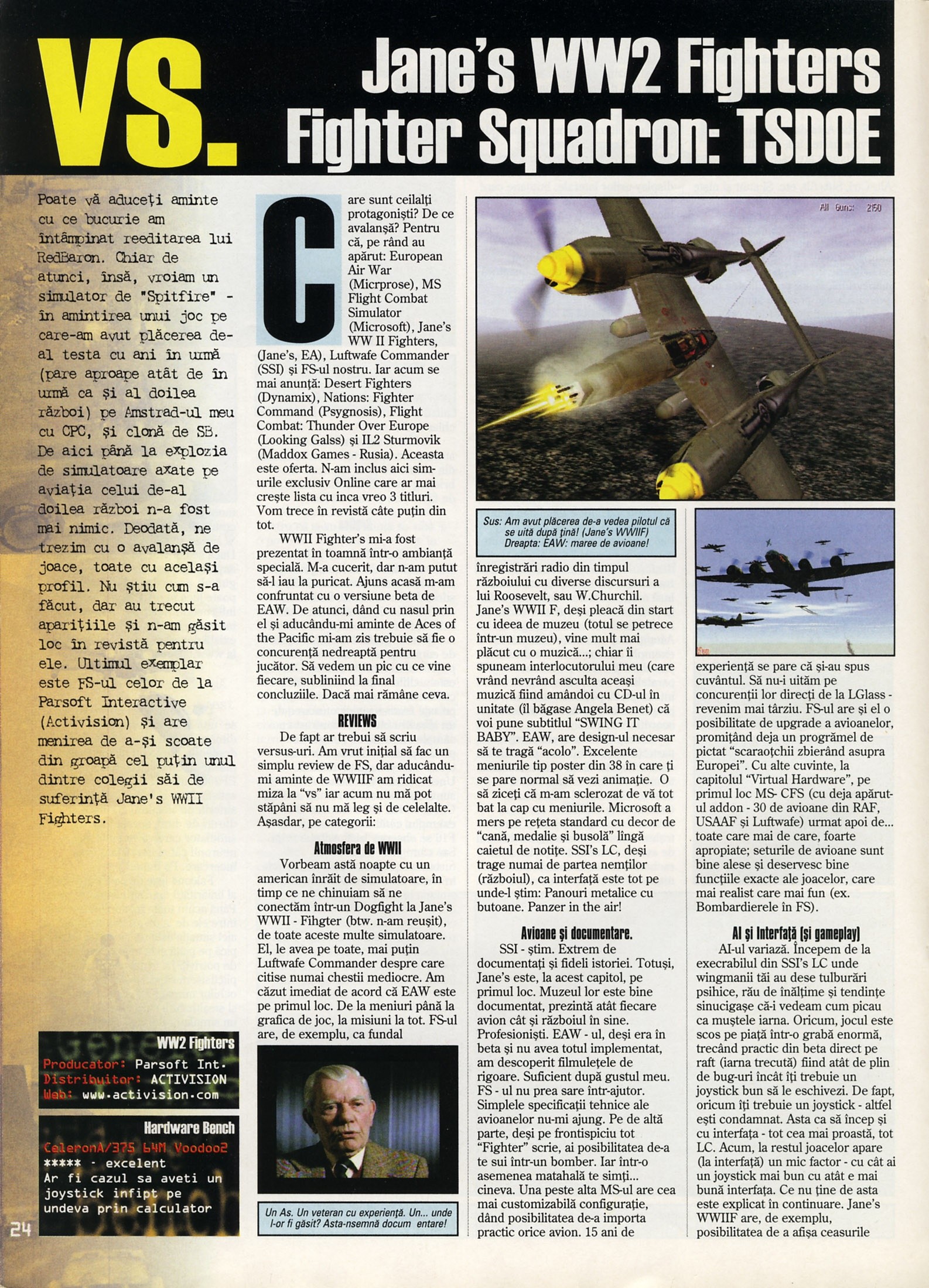 Numărul 5 (15), Mai 1999, pagina 26 — VS. Jane's WW2 Fighters / Fighter Squadron: TSDOE