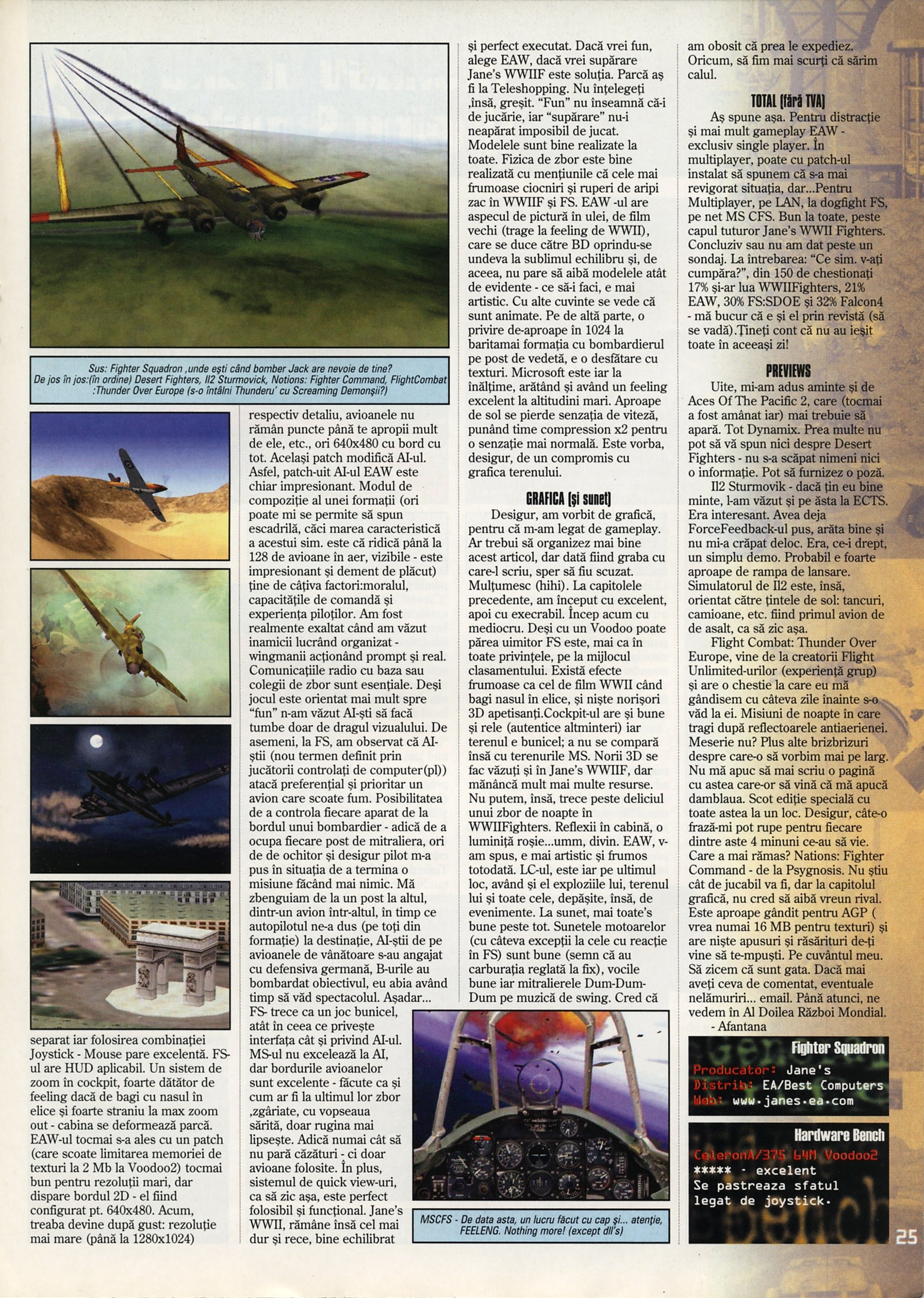 Numărul 5 (15), Mai 1999, pagina 27 — VS. Jane's WW2 Fighters / Fighter Squadron: TSDOE