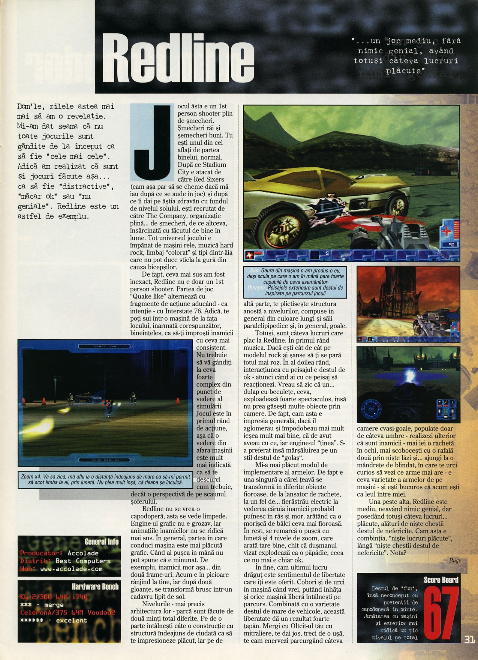Numărul 5 (15), Mai 1999, pagina 33 — Redline