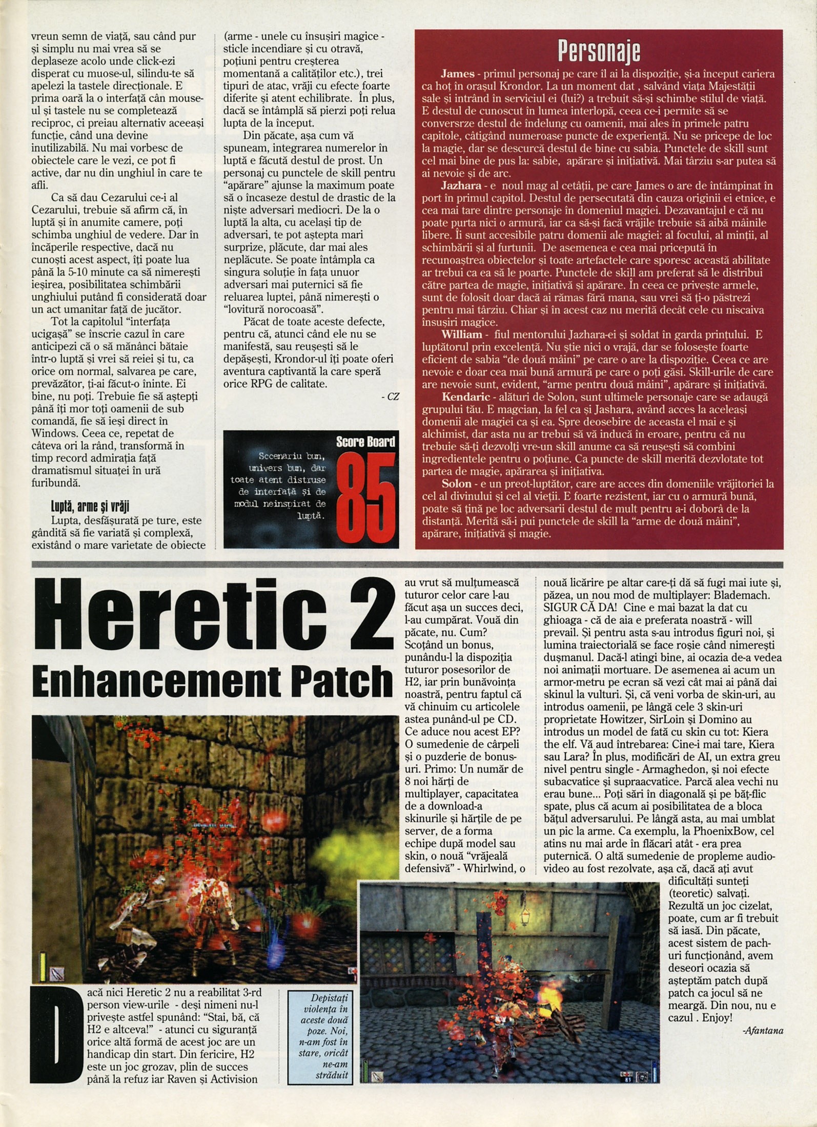 Numărul 5 (15), Mai 1999, pagina 35 — Heretic 2 Enhancement Patch