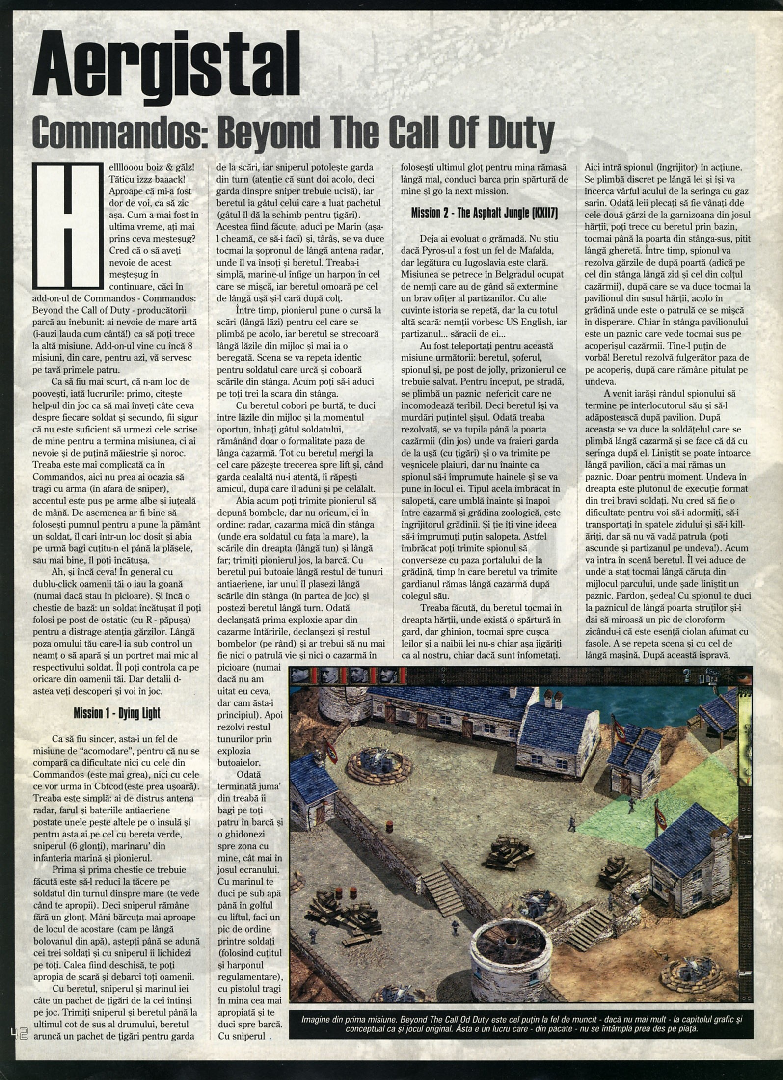 Numărul 5 (15), Mai 1999, pagina 44 — Aergistal — Commandos: Beyond The Call Of Duty