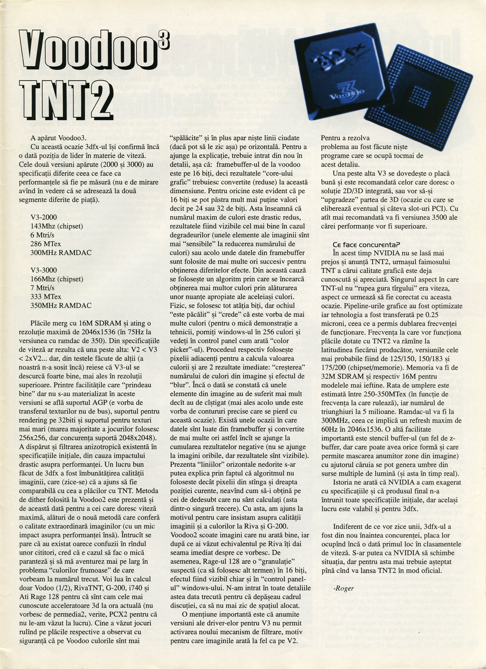 Numărul 5 (15), Mai 1999, pagina 47 — Voodoo³ / TNT2