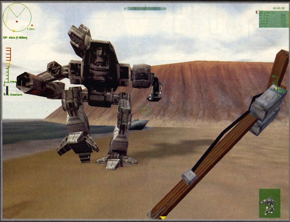 Mechwarrior 3. Un fel de "Ocolul Pământului în 80 de zile", cu deosebirea că plimbarea e pedestră și ai și ceva trebi de rezolvat pe drum. Garanția reușitei e un sacou de oțel cu 100-150 de numere mai mare, cam cum are excursionistul din imagine.
