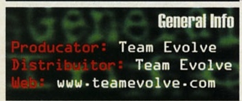 General Info — Producator: Team Evolve · Distribuitor: Team Evolve · Web: www.teamevolve.com