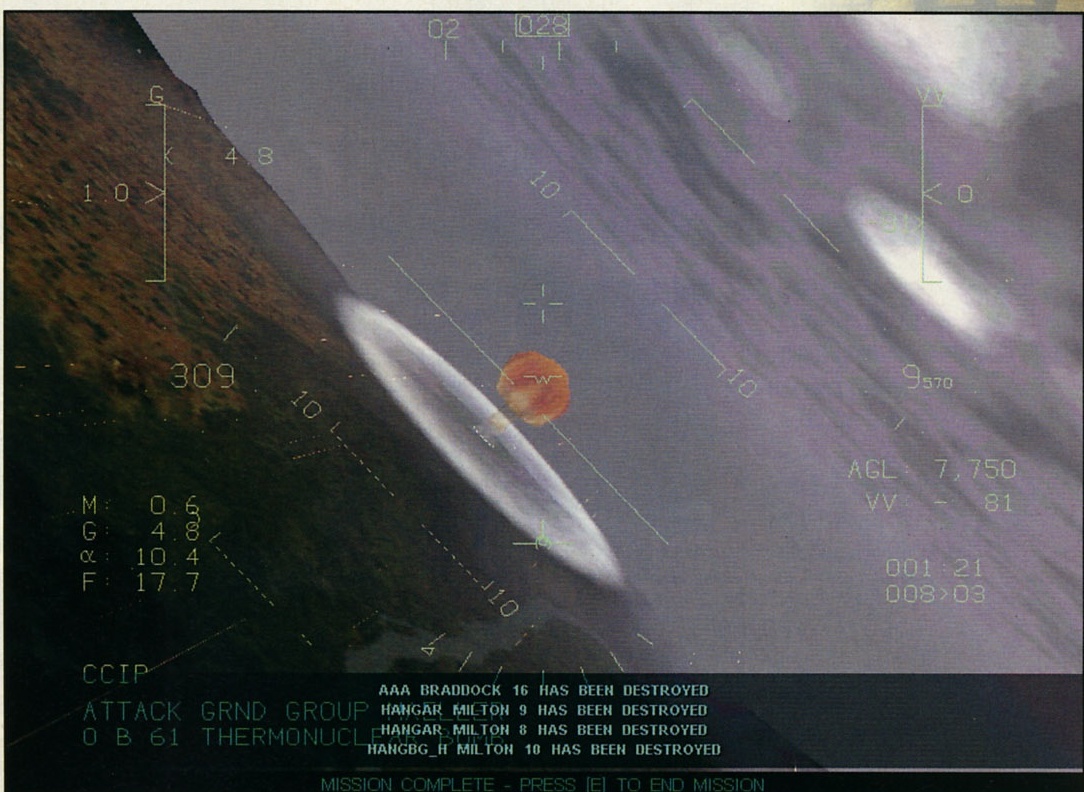 Bombă nucleară! Deși e cam sinistru să folosești așa ceva, feeling-ul se ridică la cote înalte. Măcar când vezi lista aia de lucruri "destroyed".