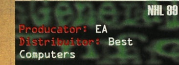 NHL 99 — General Info: Producator: EA · Distribuitor: Best Computers
