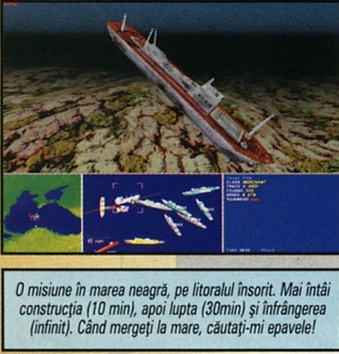 O misiune în marea neagră, pe litoralul însorit. Mai întâi construcția (10 min), apoi lupta (30min) și înfrângerea (infinit). Când mergeți la mare, căutați-mi epavele!