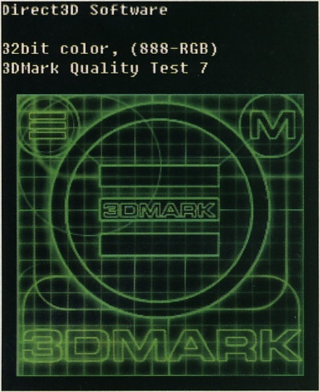 Direct3D Software / 32bit color, (888-RGB) / 3DMark Quality Test 7