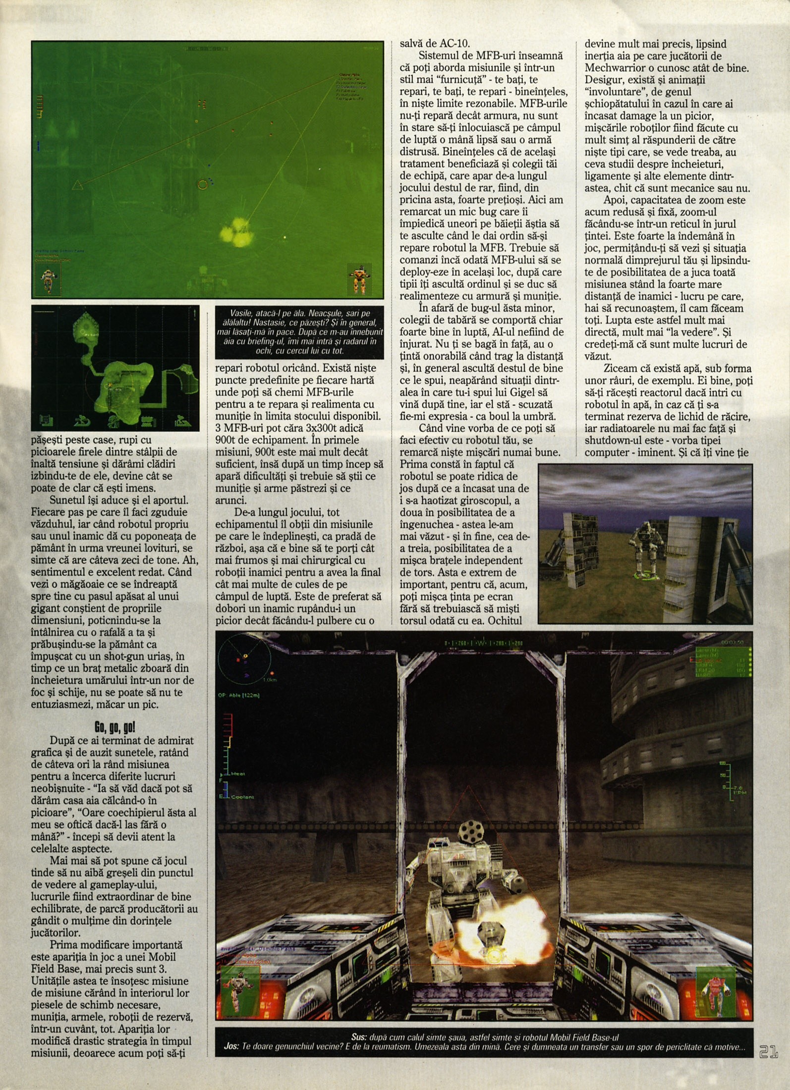 Nr. 6 (16), Iulie-August 1999, pagina 23 — Mechwarrior 3