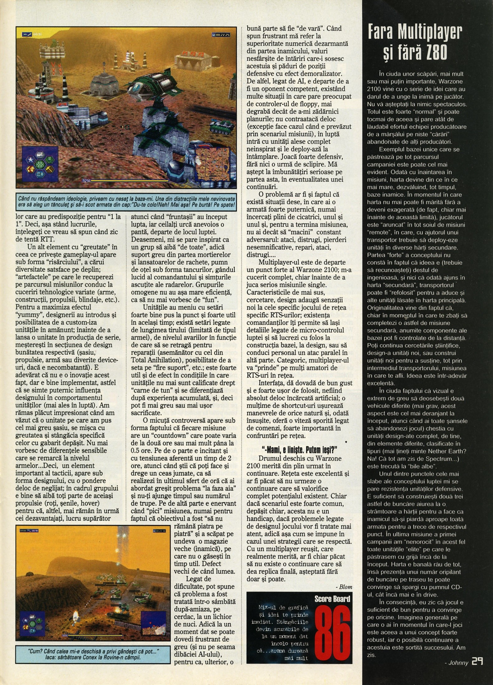 Nr. 6 (16), Iulie-August 1999, pagina 31 — Warzone 2100
