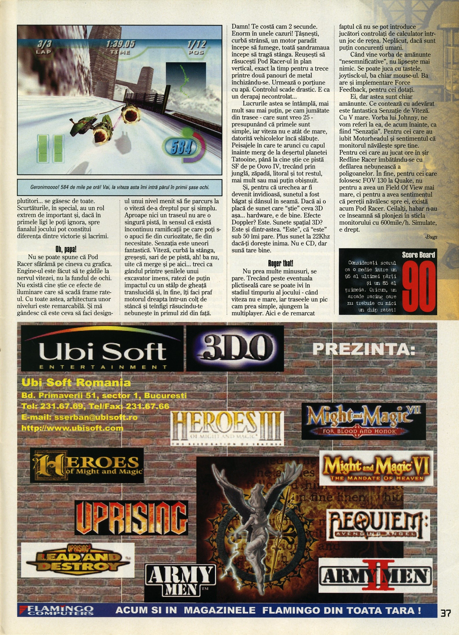 Nr. 6 (16), Iulie-August 1999, pagina 39 — Star Wars: Racer
