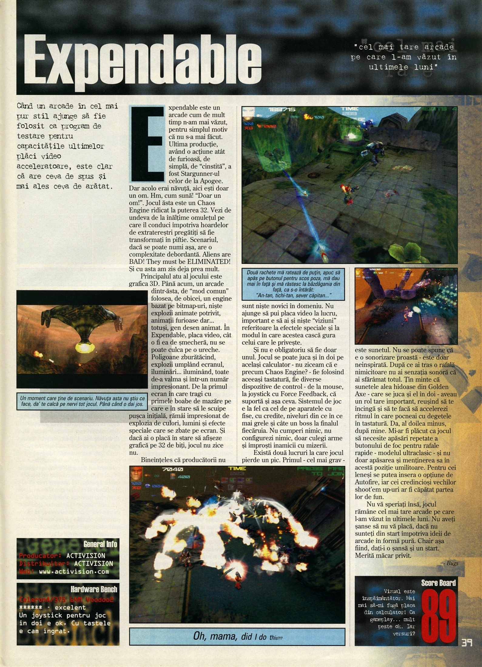Nr. 6 (16), Iulie-August 1999, pagina 41 — Expendable