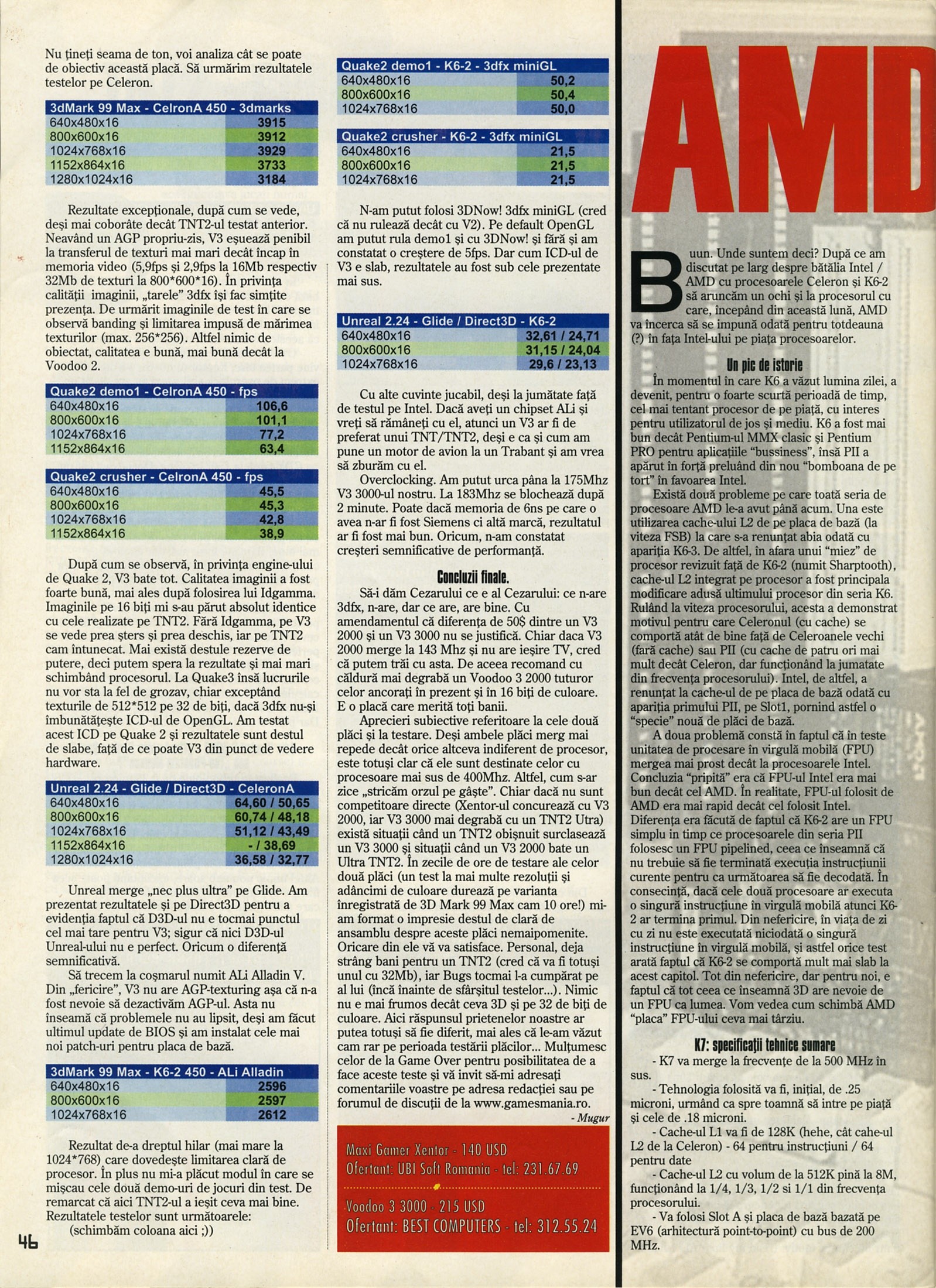 Nr. 6 (16), Iulie-August 1999, pagina 48 — AMD K7 -- The Future?